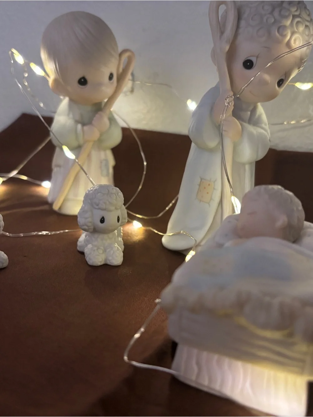 Precious Moments 9 Piece Nativity Set “Come Let’s Adore Him” as shown.
